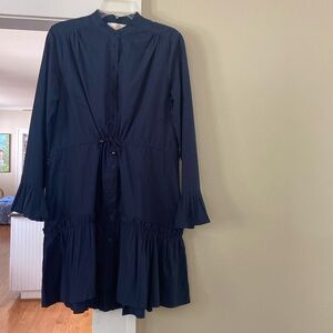 Anna Cate navy cotton mini dress size Large
